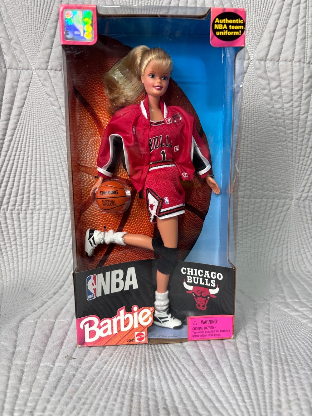 Barbie Chicago Bulls Doll in Red and White Team Outfit